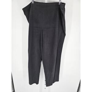 Vintage Y2K George Womens Sz 2X Pull On Straight Leg Dress Pants Black